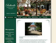 Tablet Screenshot of bellevilleresto.de